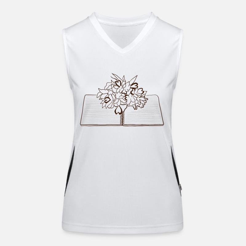 L’écriture renforce Débardeur respirant contrasté Femme