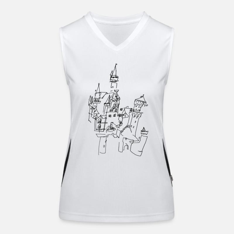 Neuschwanstein Castle Women's Functional Contrast Tank Top