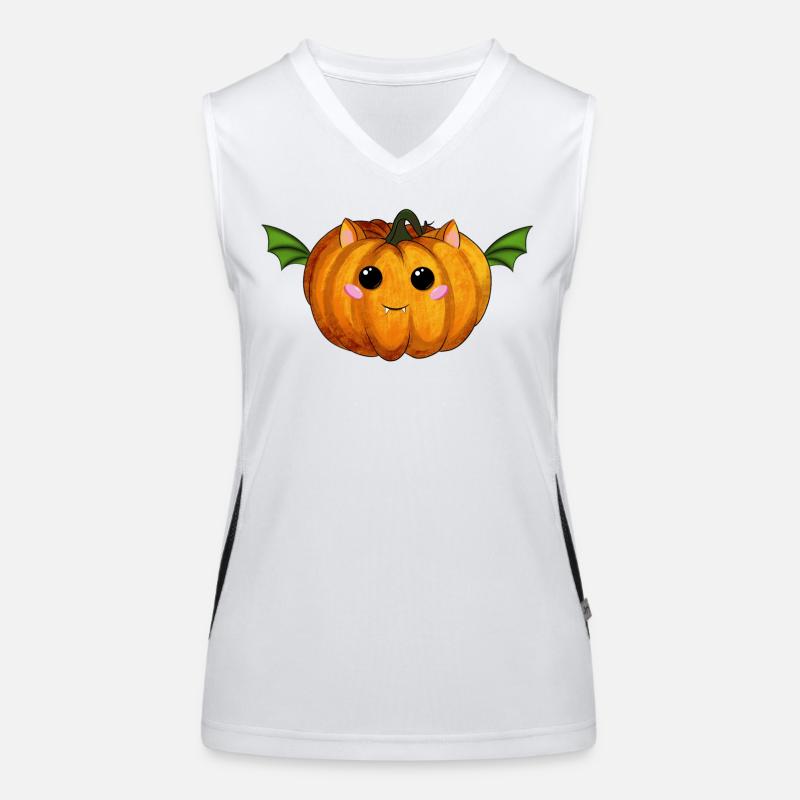Halloween Pumpkin Women's Functional Contrast Tank Top