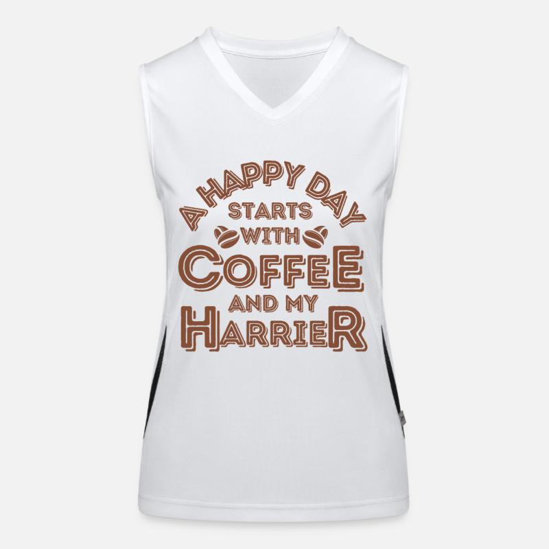 Harrier Coffee Dog Café Débardeur respirant contrasté Femme
