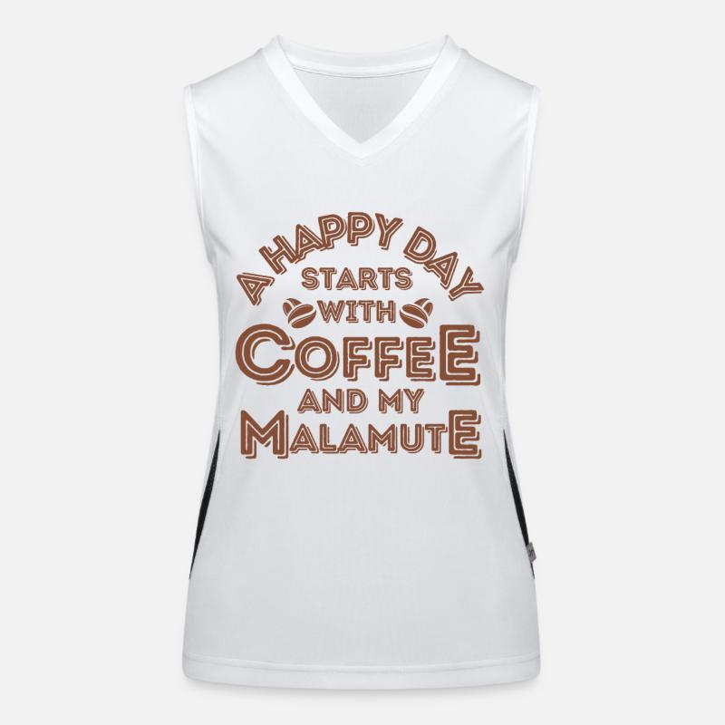Malamute Café pour chiens Débardeur respirant contrasté Femme