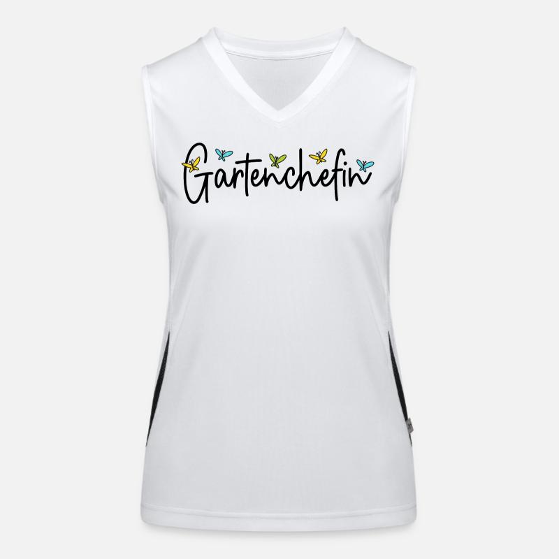Garten Chefin Gartenarbeit Gärtnerin Gartenchefin Funktionelles Kontrast-Tank Top für Frauen