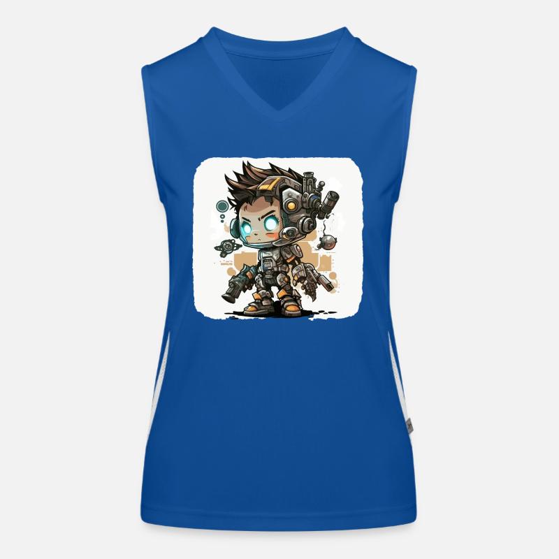 Transhumanismus Funktionelles Kontrast-Tank Top für Frauen