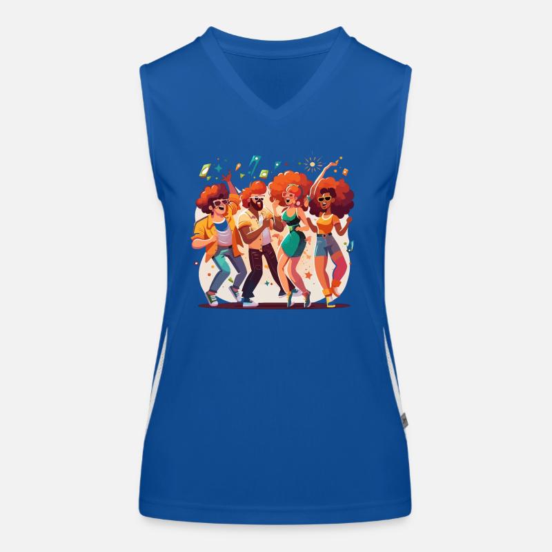 Disco-Nacht Funktionelles Kontrast-Tank Top für Frauen