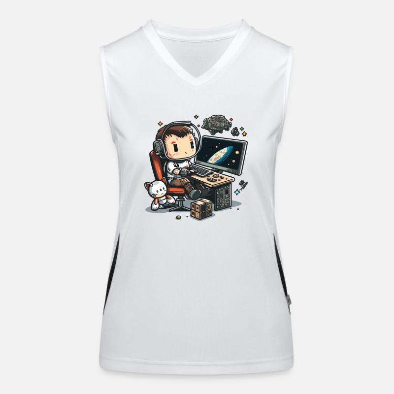 Kosmische Kodierung Funktionelles Kontrast-Tank Top für Frauen