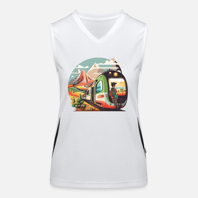 Ancient Wonders: Historical Journey Women's Functional Contrast Tank Top