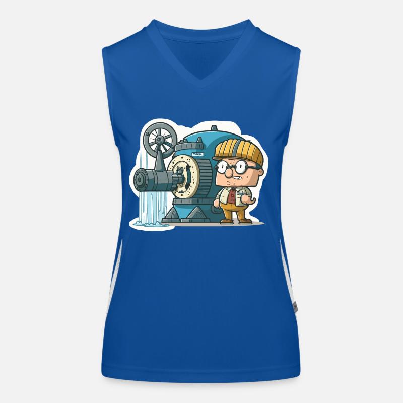 Kraft des Windes: Windenergie Funktionelles Kontrast-Tank Top für Frauen