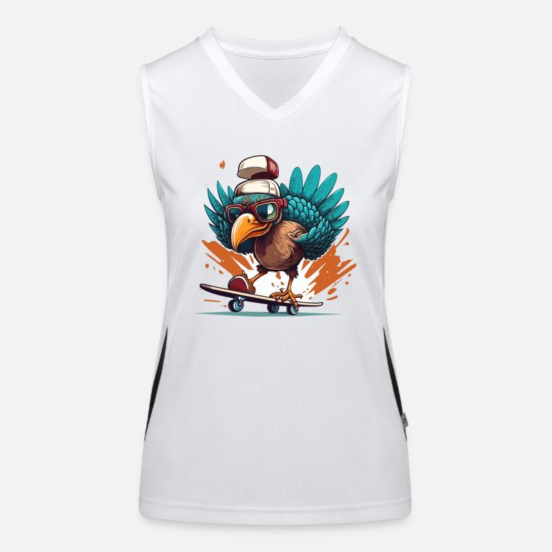 Turk-Skateboarding Women's Functional Contrast Tank Top