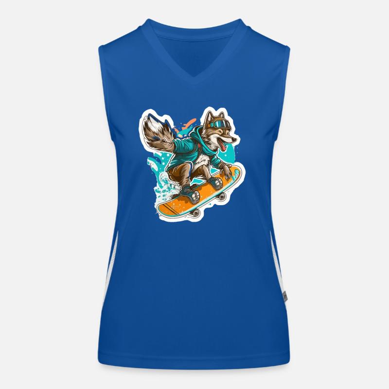 Wolf Boarder Débardeur respirant contrasté Femme