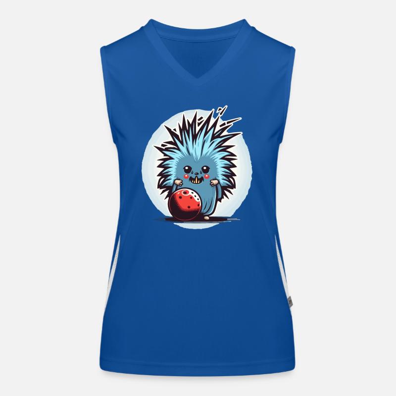 Stachelschwein-Roller Funktionelles Kontrast-Tank Top für Frauen