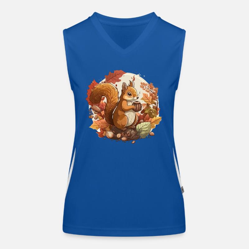 Eichhörnchen-Ernte Funktionelles Kontrast-Tank Top für Frauen