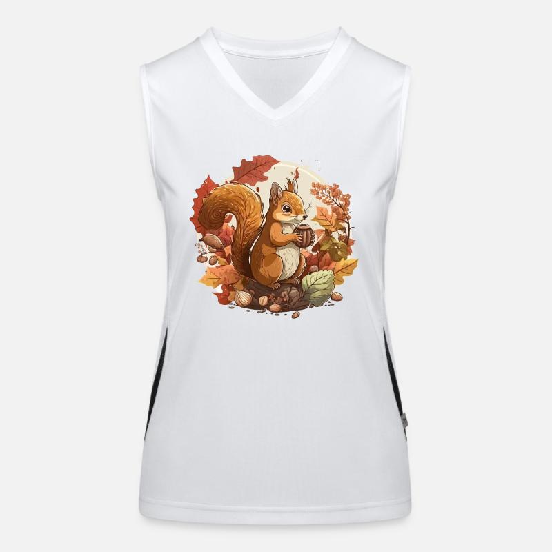 Eichhörnchen-Ernte Funktionelles Kontrast-Tank Top für Frauen