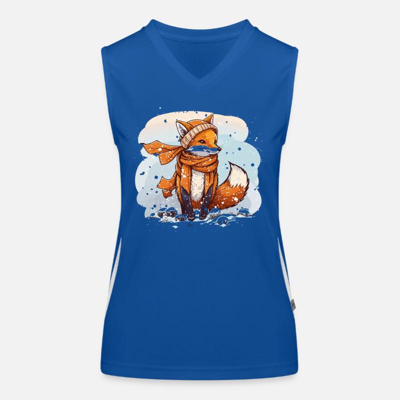 Fuchsiger Winter Funktionelles Kontrast-Tank Top für Frauen