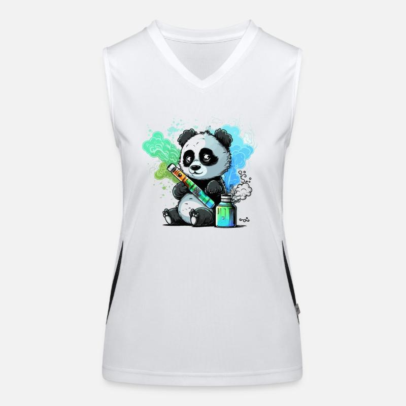 Panda Dampfer Funktionelles Kontrast-Tank Top für Frauen