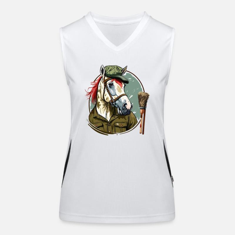 Equine Easel Women's Functional Contrast Tank Top