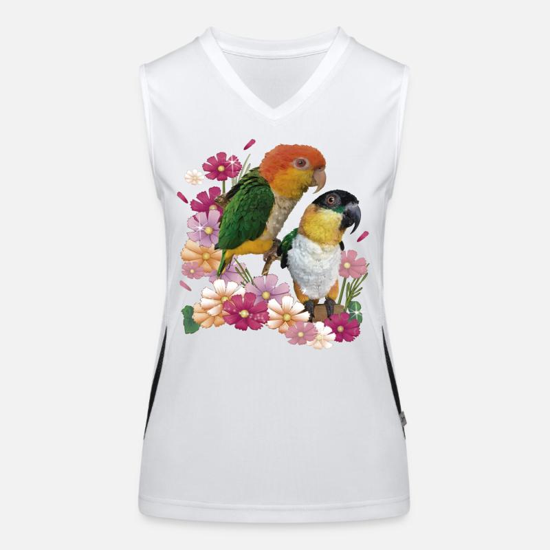 The orange-headed caique Women's Functional Contrast Tank Top