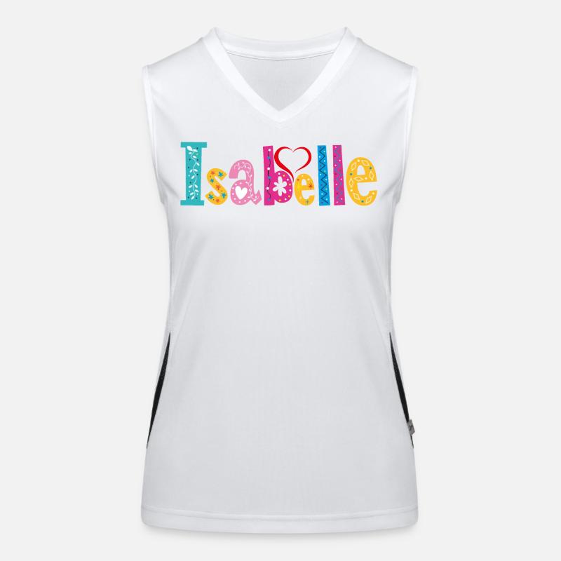 Personalized Isabelle Name Women's Functional Contrast Tank Top