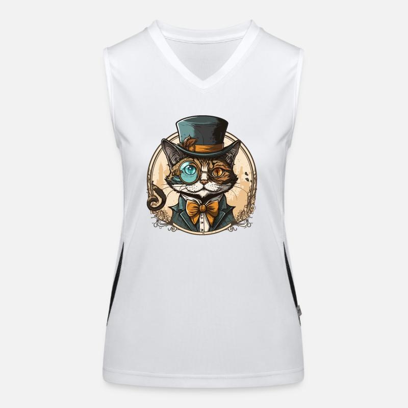 Classy Feline Women's Functional Contrast Tank Top