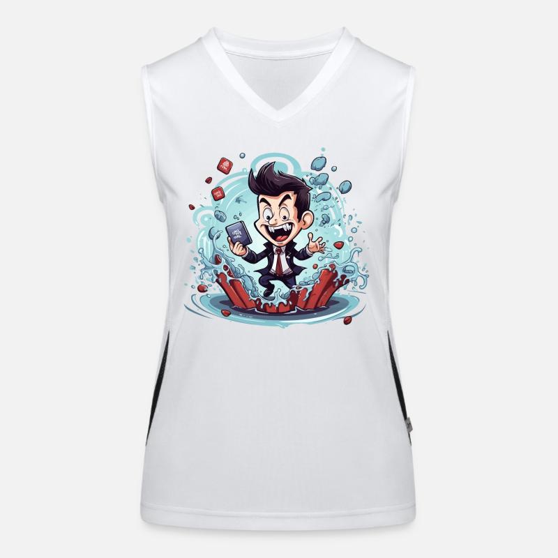 The Tech-Challenged Vampire Women's Functional Contrast Tank Top
