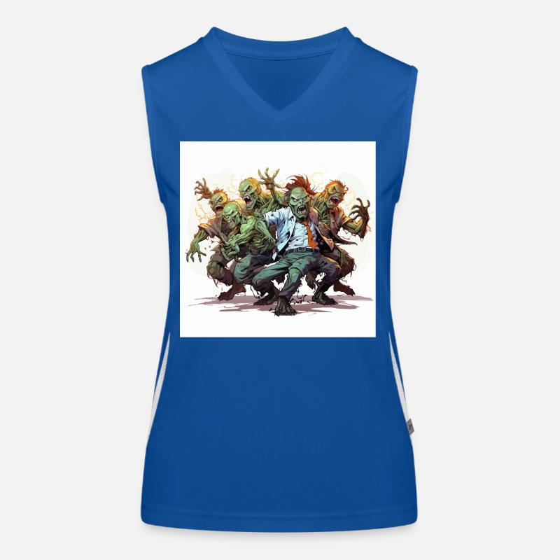 The Zombie Dance Party Women's Functional Contrast Tank Top
