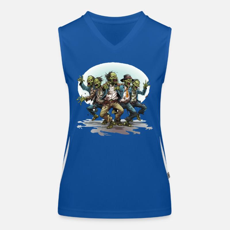 The Zombie Dance Party Women's Functional Contrast Tank Top