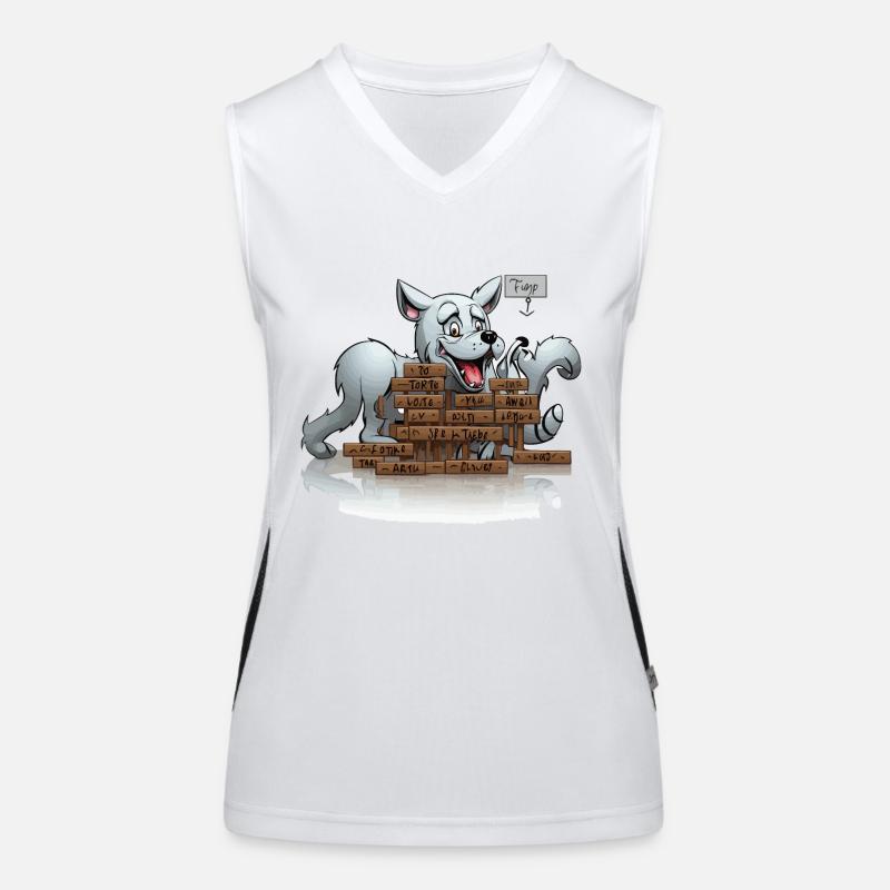 Das Kreuzworträtsel Funktionelles Kontrast-Tank Top für Frauen
