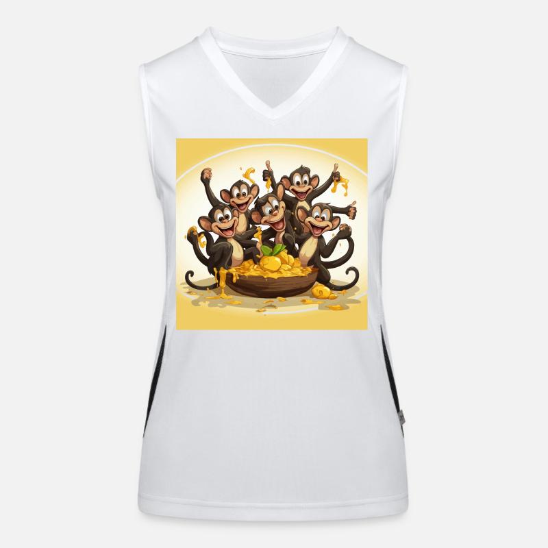The Circus Monkey Mayhem Women's Functional Contrast Tank Top