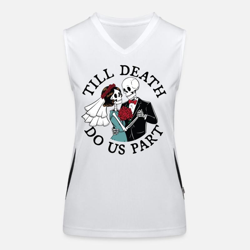 Bis der Tod uns scheidet Funktionelles Kontrast-Tank Top für Frauen