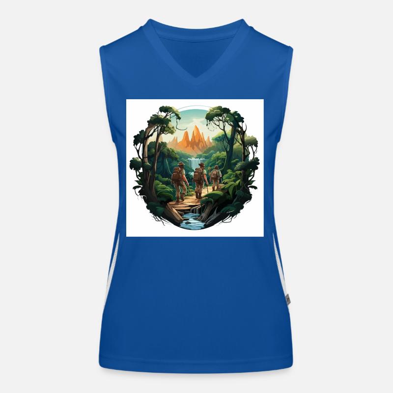 The Forest Explorers Women's Functional Contrast Tank Top
