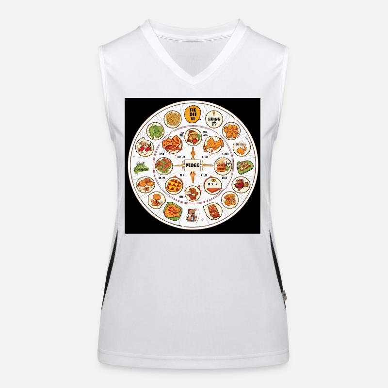 Die Feinschmecker-Fehde Funktionelles Kontrast-Tank Top für Frauen