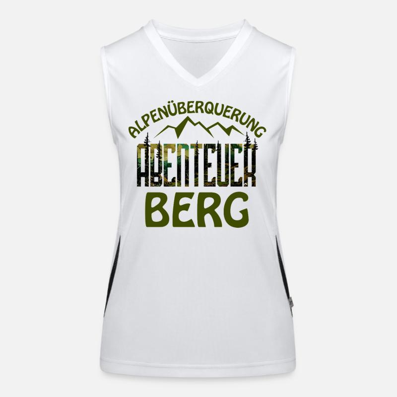 Alpenüberquerung - Abenteuer Berg - E5 Funktionelles Kontrast-Tank Top für Frauen