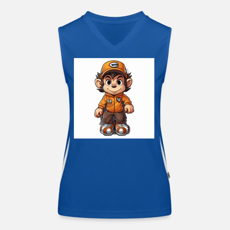 Monkey Skateboard Deck Funktionelles Kontrast-Tank Top für Frauen