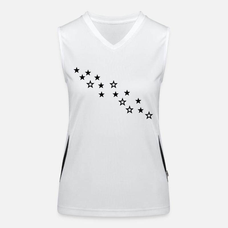 sterne Funktionelles Kontrast-Tank Top für Frauen