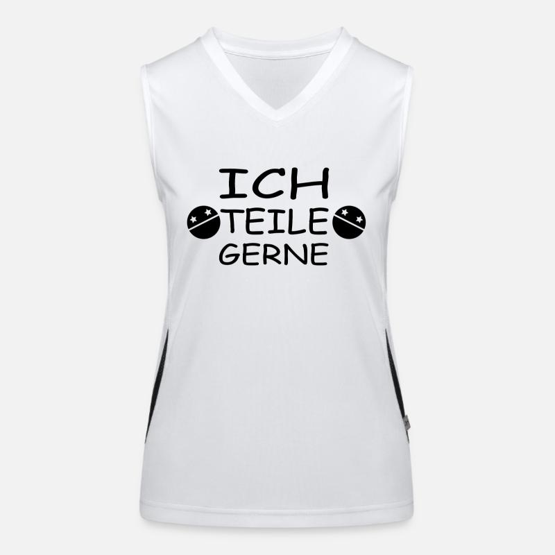 Ich teile gerne Techno rave ecstasy xtc schwarz Funktionelles Kontrast-Tank Top für Frauen
