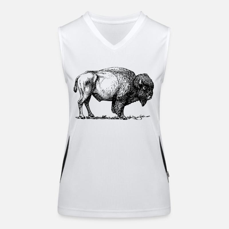 Bison Funktionelles Kontrast-Tank Top für Frauen
