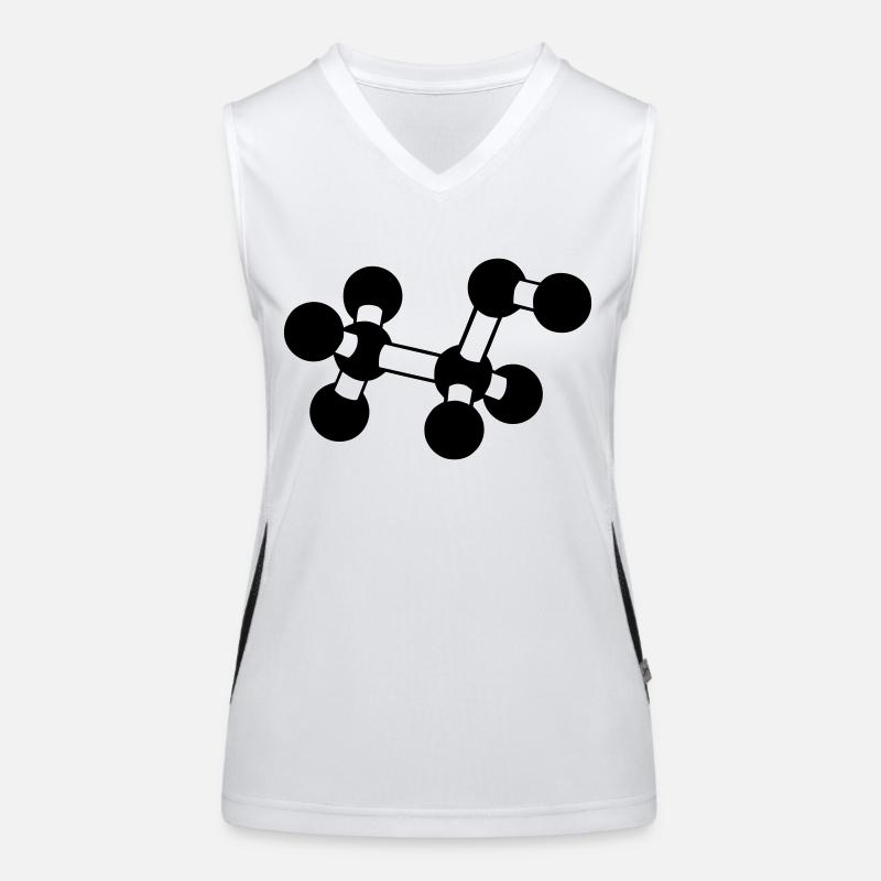 Alkoholmolekül Funktionelles Kontrast-Tank Top für Frauen
