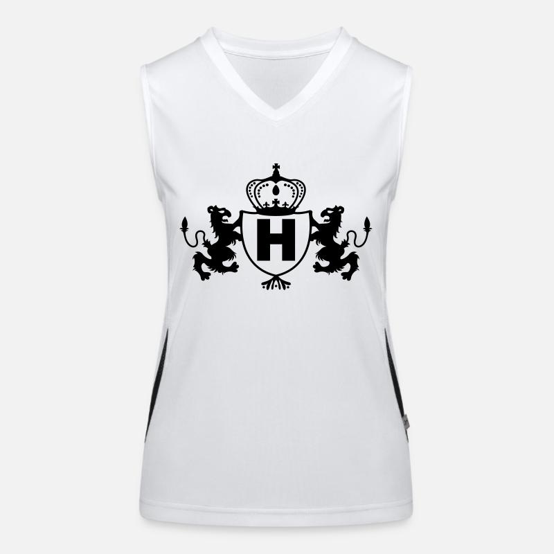 royal_wappen_h Funktionelles Kontrast-Tank Top für Frauen