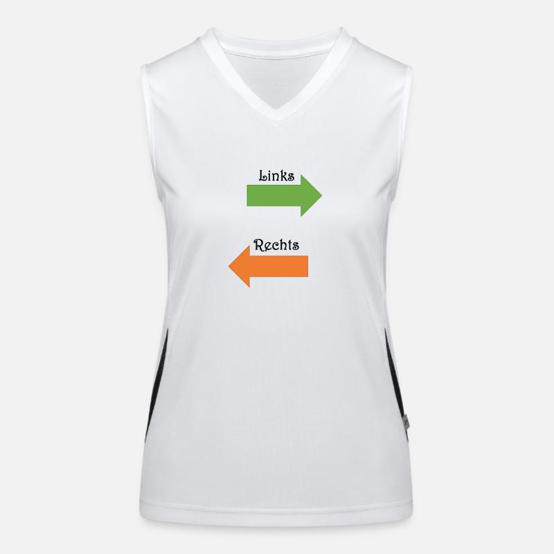 Left and right Women's Functional Contrast Tank Top