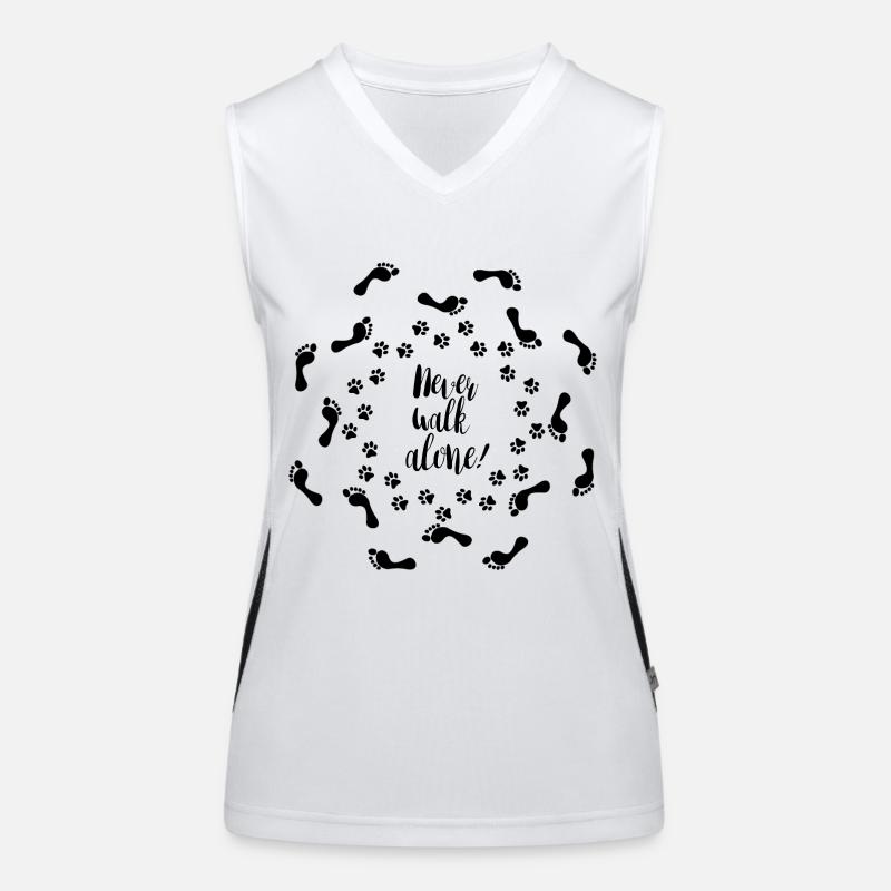 Never walk alone! Funktionelles Kontrast-Tank Top für Frauen