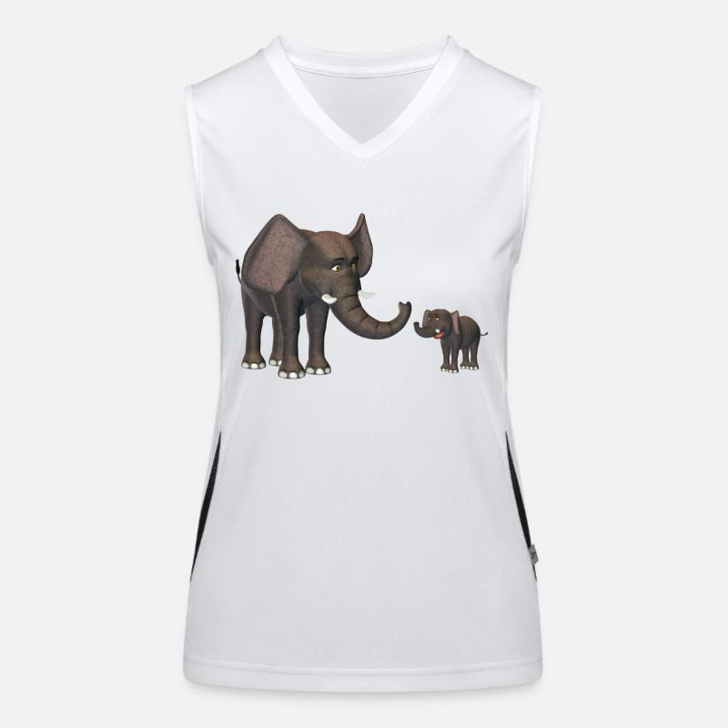 elephants Women's Functional Contrast Tank Top