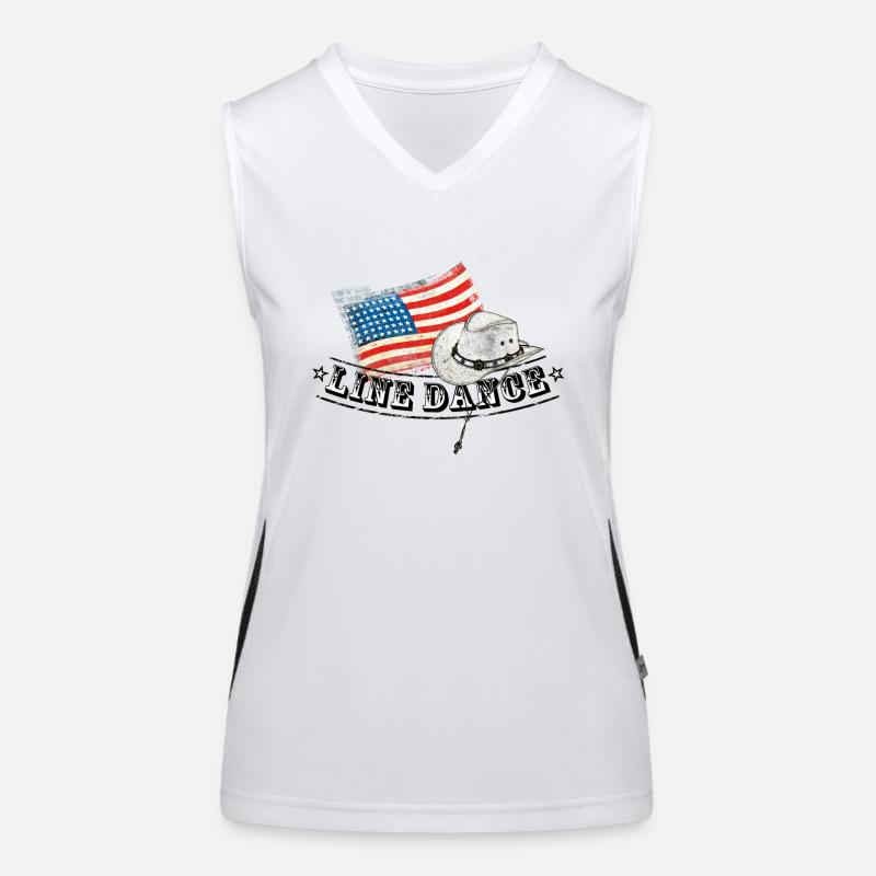 line dance Women's Functional Contrast Tank Top