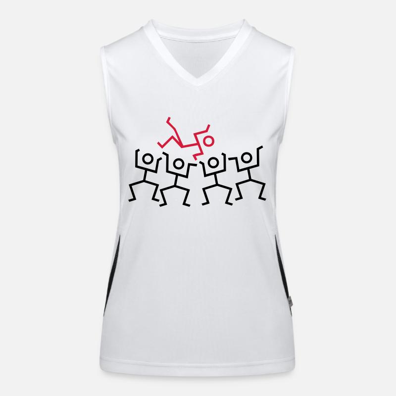 stage diving / stick figures Funktionelles Kontrast-Tank Top für Frauen