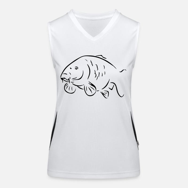 Karpfen Funktionelles Kontrast-Tank Top für Frauen