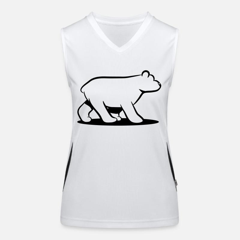 Polar bear Women's Functional Contrast Tank Top
