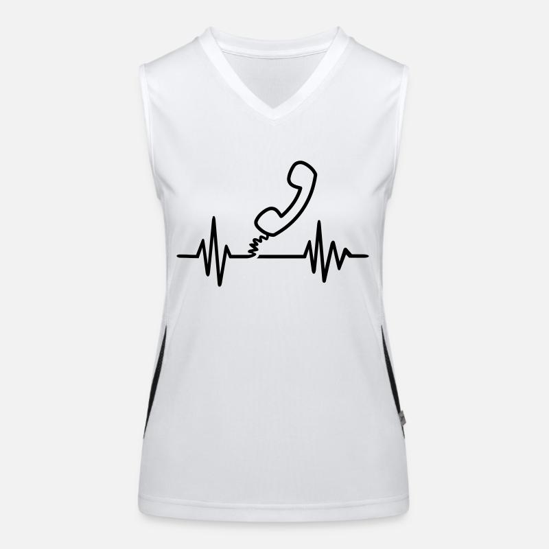 Telefon Funktionelles Kontrast-Tank Top für Frauen
