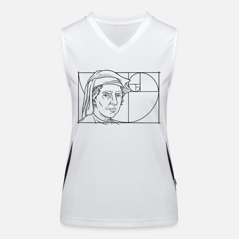 Leonardo Fibonacci Mathématicien Math Series Suivre Débardeur respirant contrasté Femme