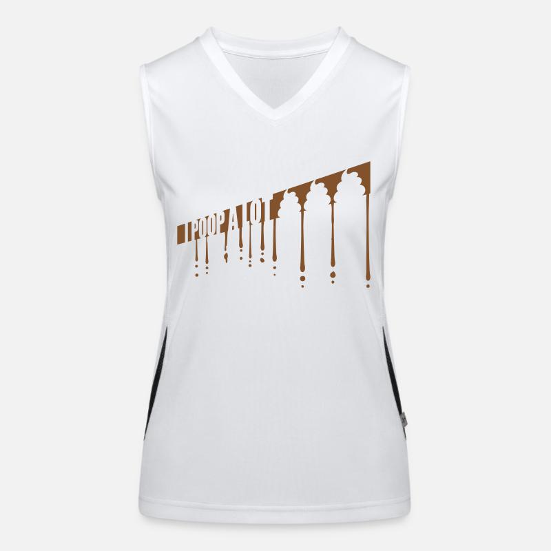 I poop a lot Women's Functional Contrast Tank Top