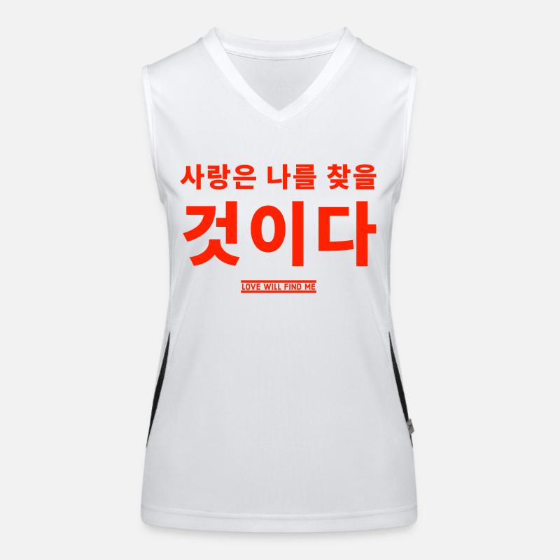 Korean Women's Functional Contrast Tank Top