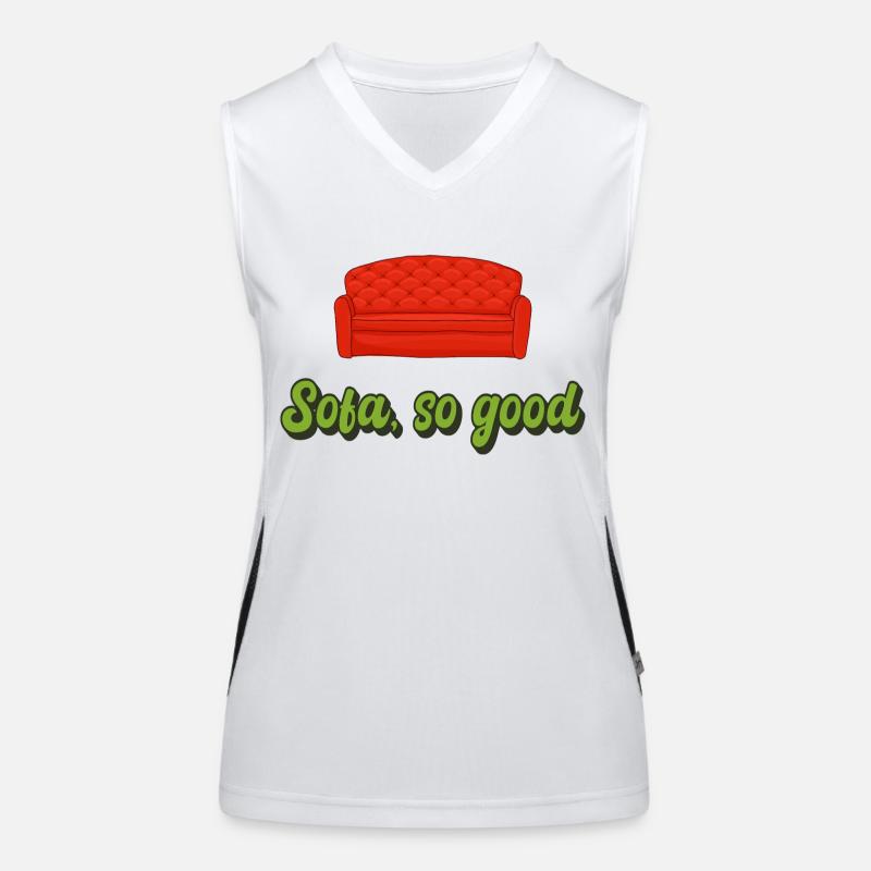 Sofa so good Funktionelles Kontrast-Tank Top für Frauen
