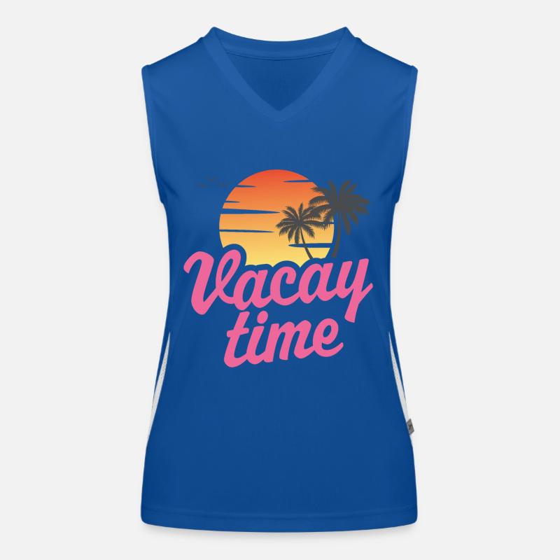 Vacay Time Strand Funktionelles Kontrast-Tank Top für Frauen